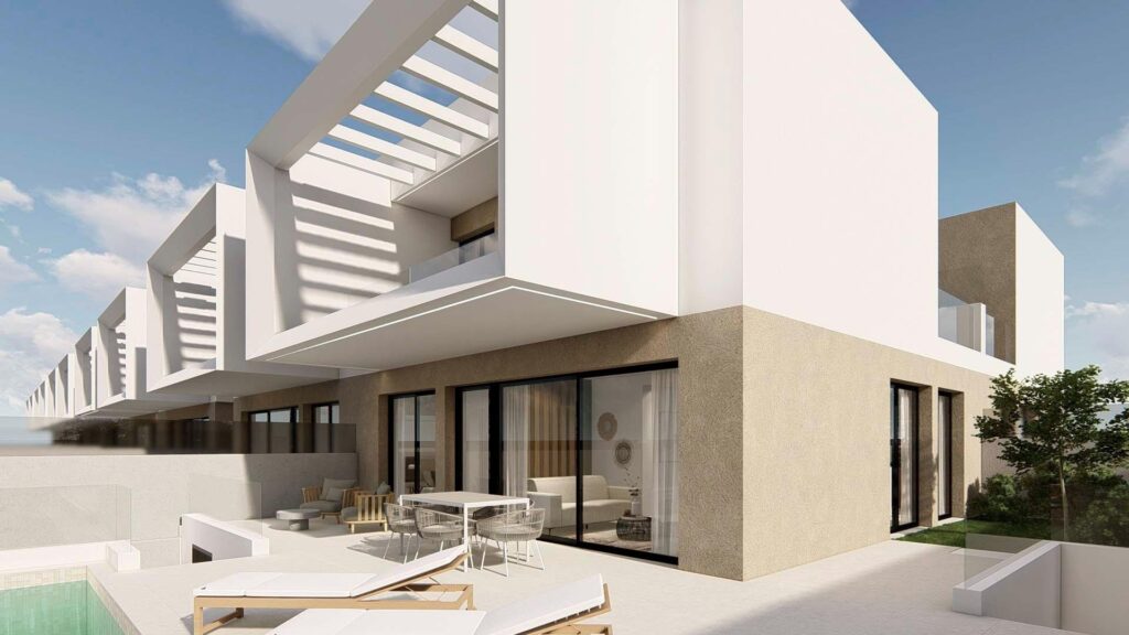 Nowe domy bliźniacze i szeregowe w Dolores, Alicante