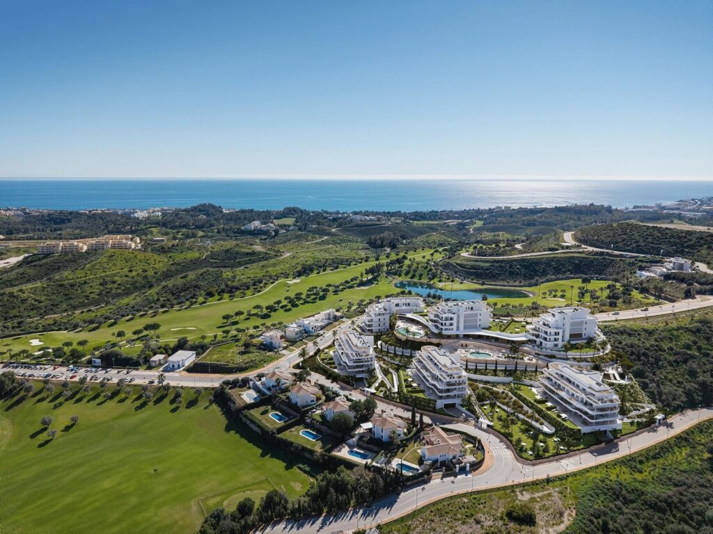 Luksusowe apartamenty w nowym budownictwie w Cerrado del Águila Golf, Mijas z widokiem na morze i pole golfowe