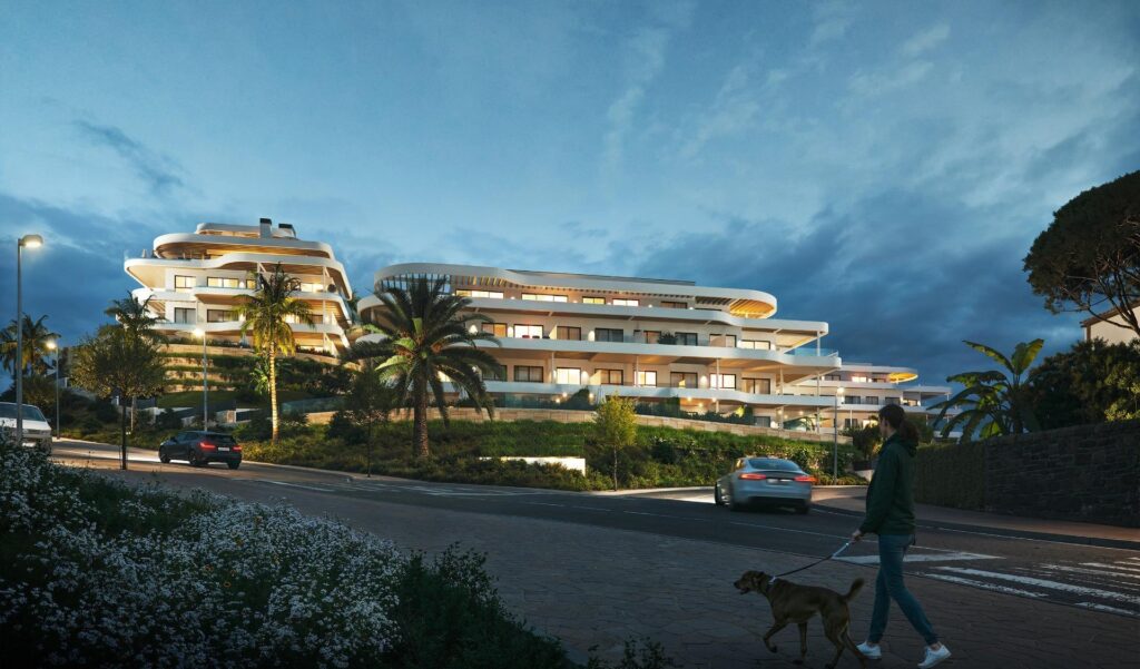 Luksusowe apartamenty w nowym budownictwie w Cerrado del Águila Golf, Mijas z widokiem na morze i pole golfowe