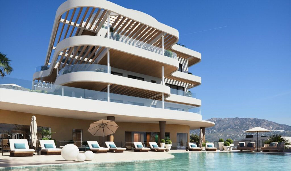 Luksusowe apartamenty w nowym budownictwie w Cerrado del Águila Golf, Mijas z widokiem na morze i pole golfowe