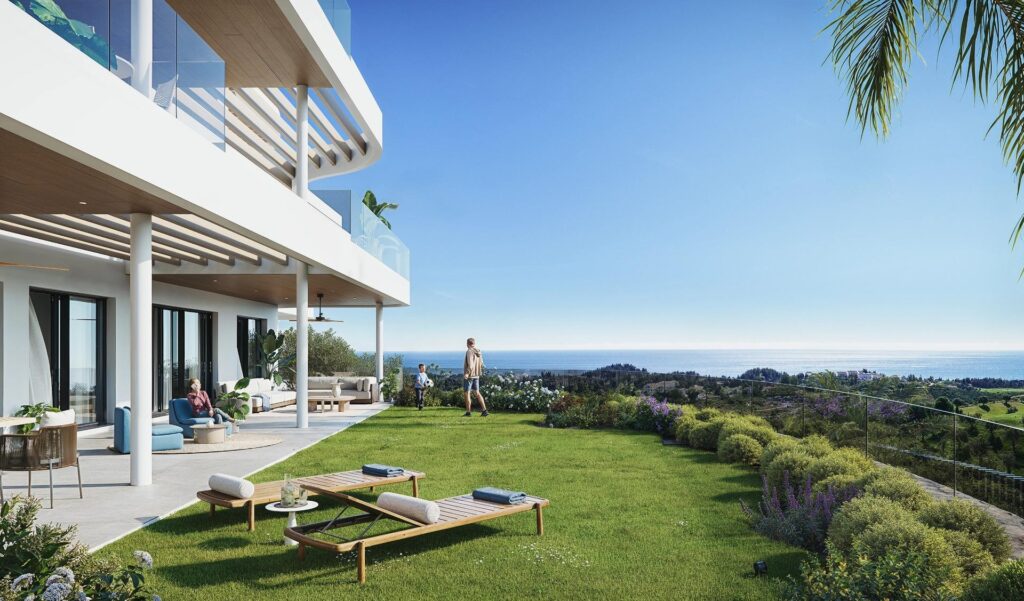 Luksusowe apartamenty w nowym budownictwie w Cerrado del Águila Golf, Mijas z widokiem na morze i pole golfowe