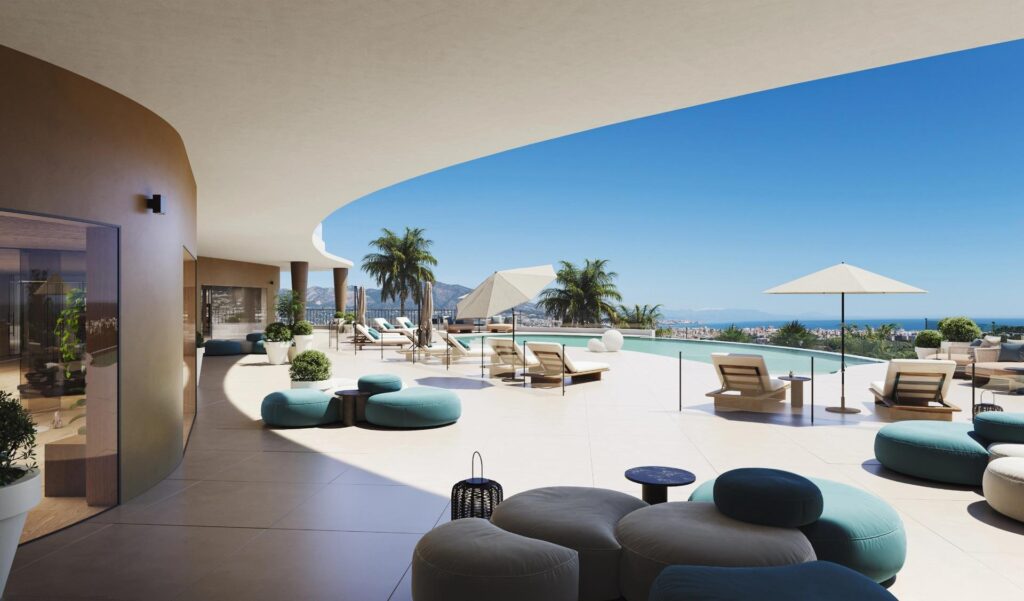 Luksusowe apartamenty w nowym budownictwie w Cerrado del Águila Golf, Mijas z widokiem na morze i pole golfowe