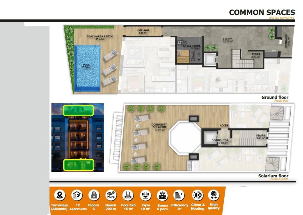 Nowoczesne apartamenty zaledwie 250 m od plaży Playa del Cura w Torrevieja