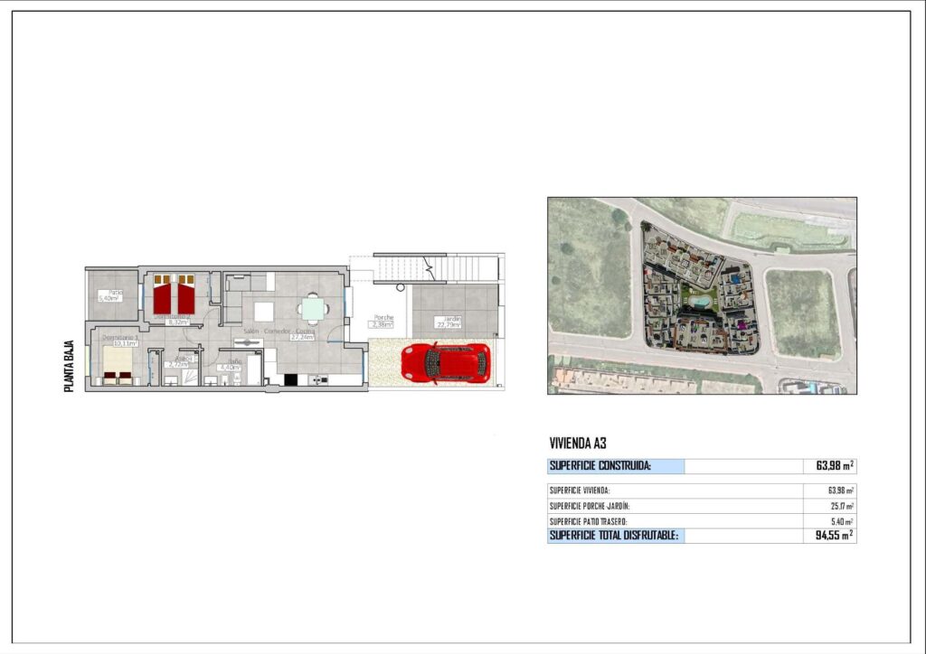 Nowe bungalowy i kamienice w Cox, Alicante