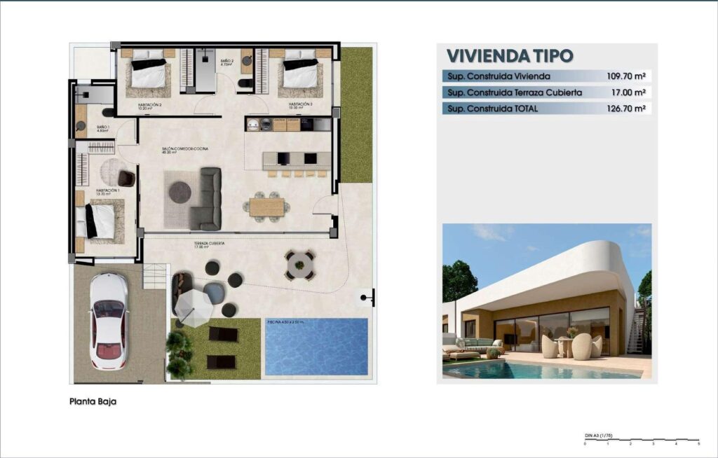 Nowe domy typu Corner Quad Villas z prywatnym basenem w Dolores, Alicante