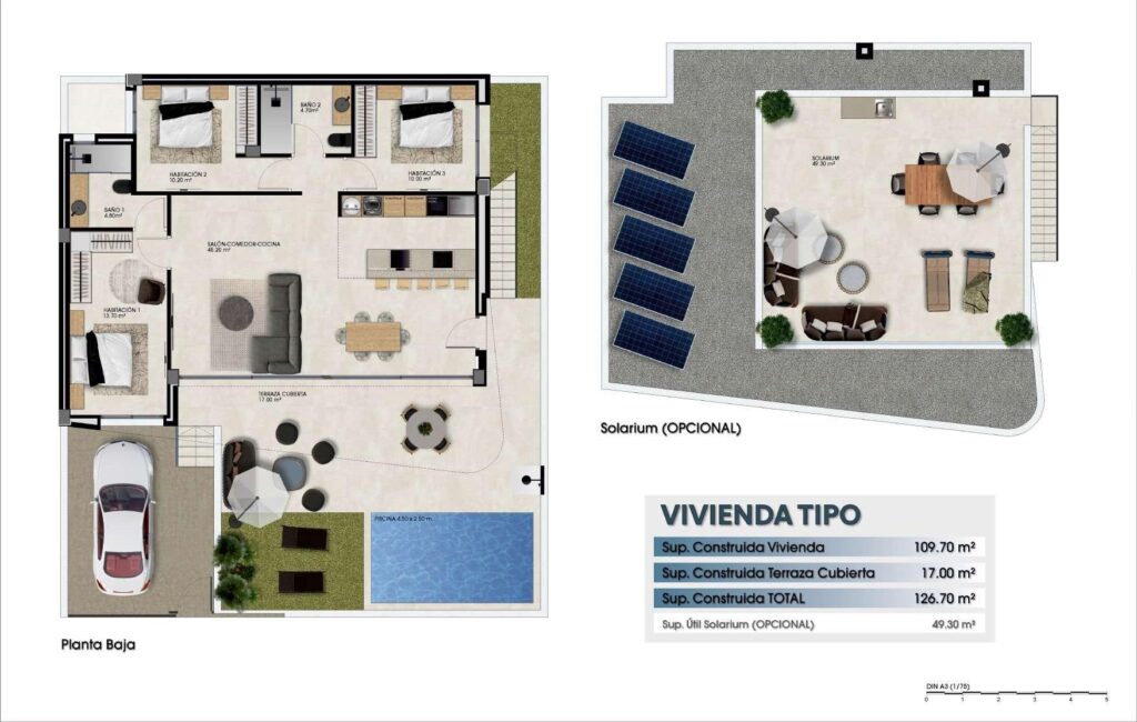 Nowe domy typu Corner Quad Villas z prywatnym basenem w Dolores, Alicante