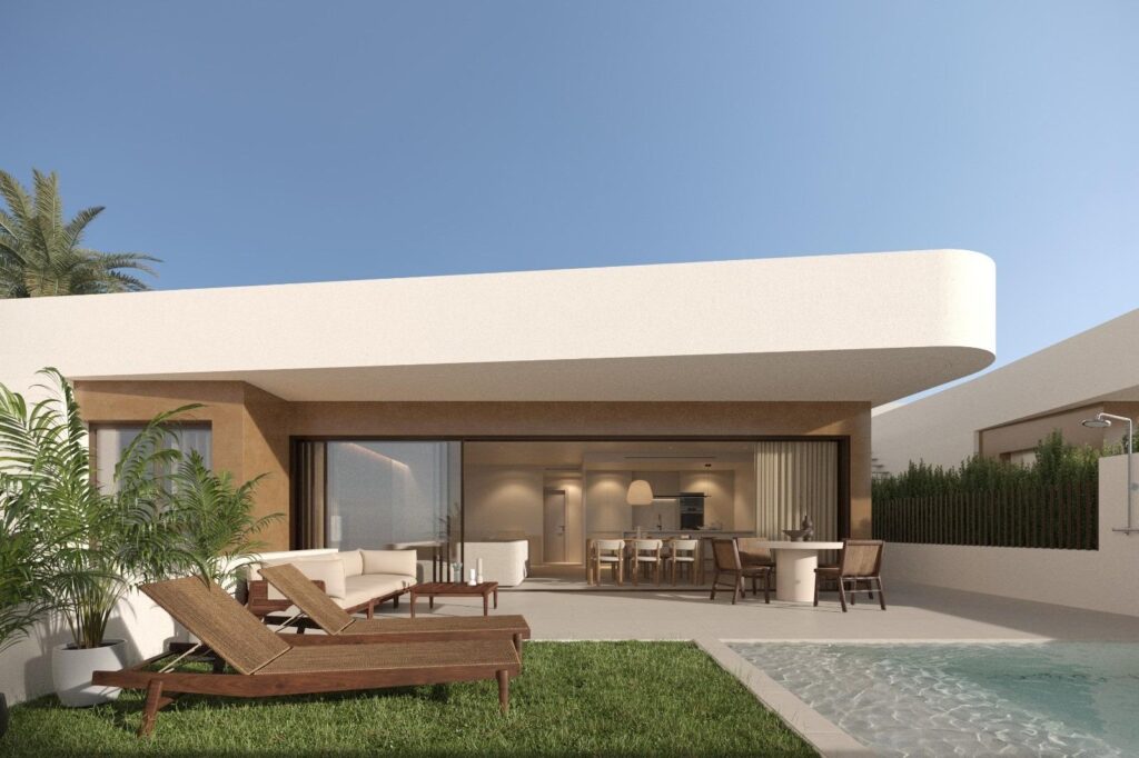 Nowe domy typu Corner Quad Villas z prywatnym basenem w Dolores, Alicante