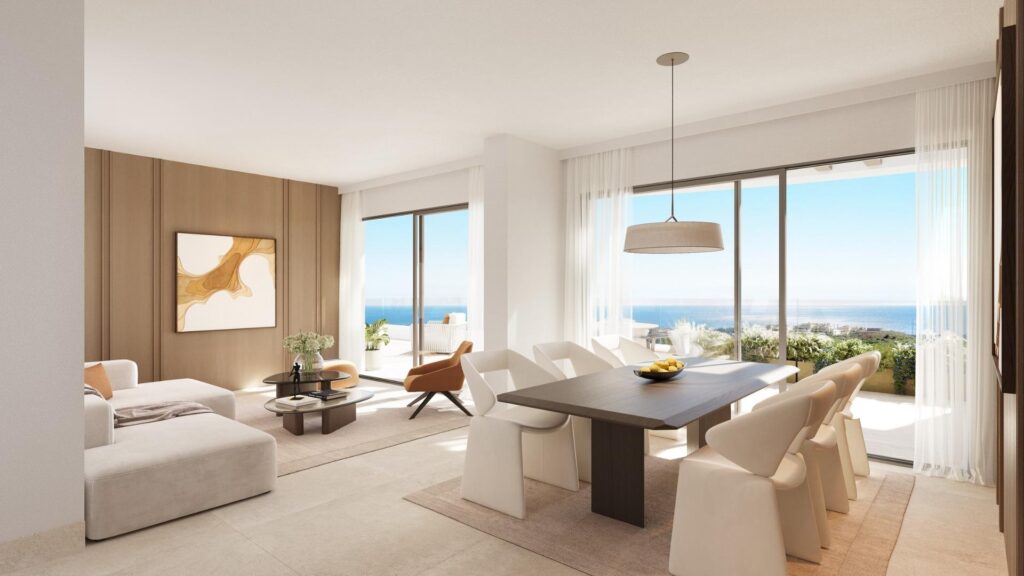 Nowe apartamenty z widokiem na morze w Las Lagunas de Mijas