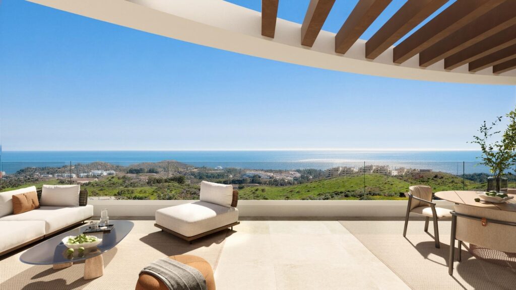 Nowe apartamenty z widokiem na morze w Las Lagunas de Mijas