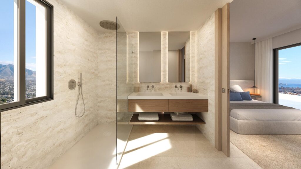 Nowe apartamenty z widokiem na morze w Las Lagunas de Mijas