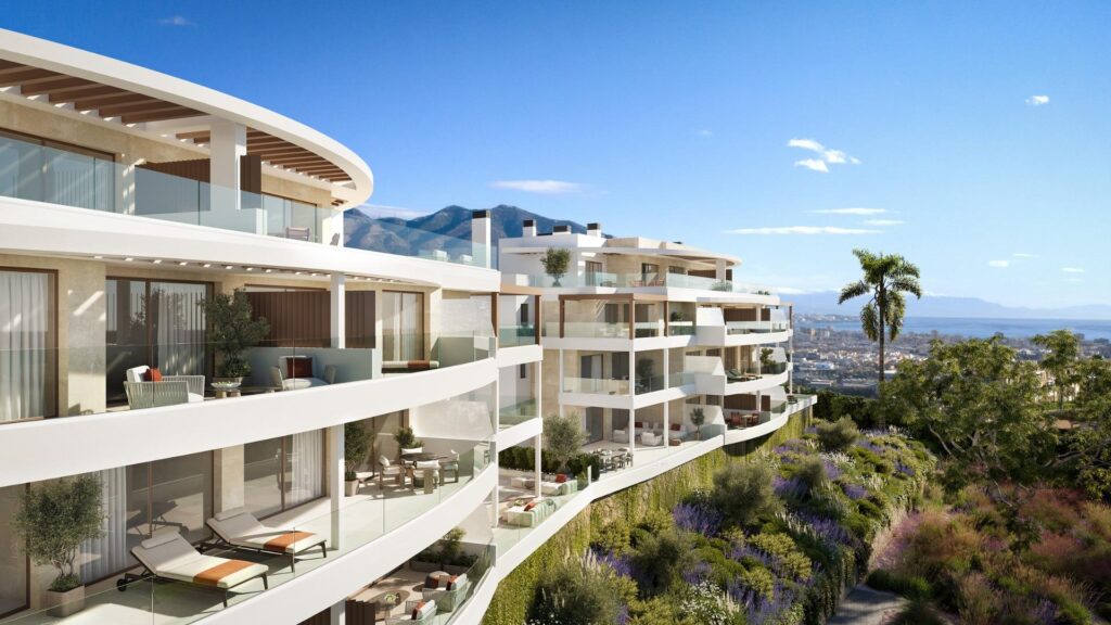 Nowe apartamenty z widokiem na morze w Las Lagunas de Mijas