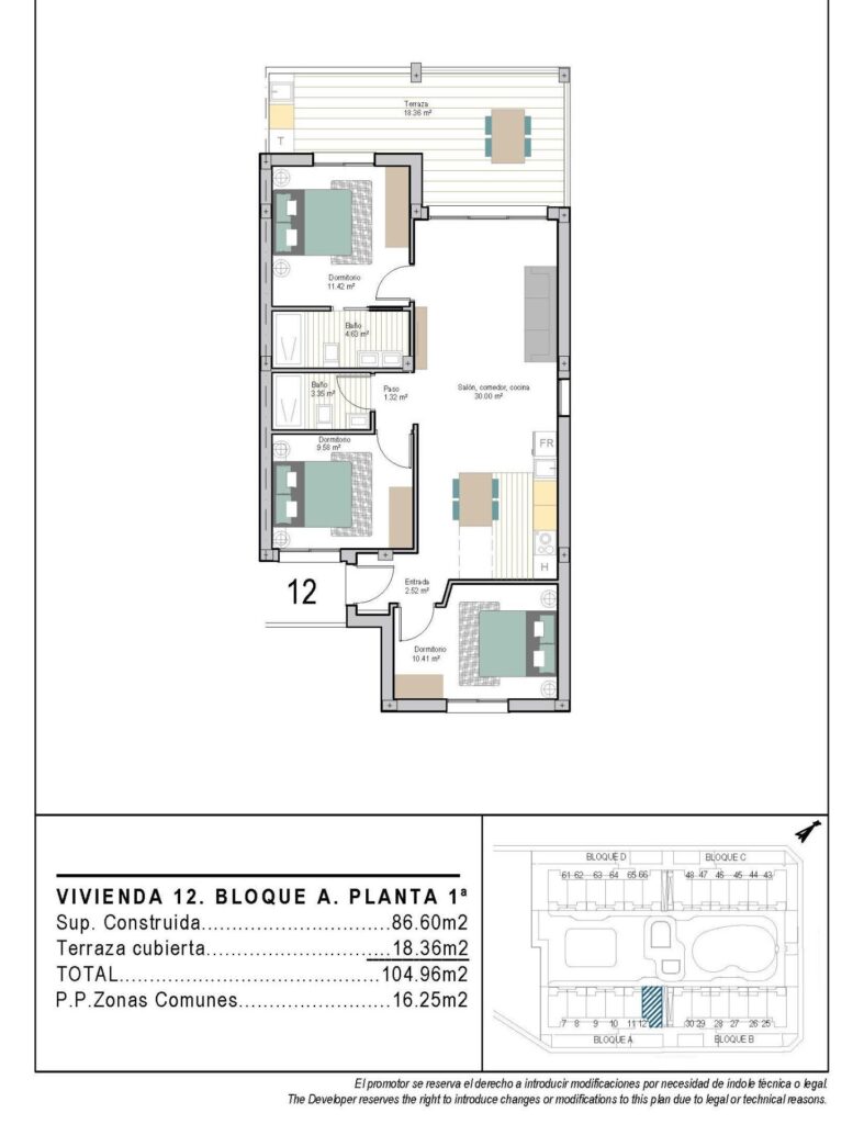 Nowoczesne apartamenty w San Cayetano, Torrepacheco, Murcja