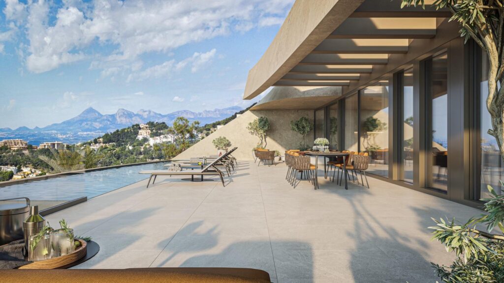 Nowoczesna, luksusowa willa z panoramicznym widokiem na morze w Altea Hills, na północnym wybrzeżu Costa Blanca