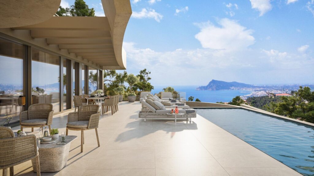 Nowoczesna, luksusowa willa z panoramicznym widokiem na morze w Altea Hills, na północnym wybrzeżu Costa Blanca
