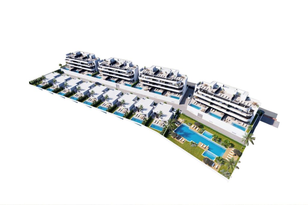 Nowe apartamenty i wille z widokiem na pole golfowe w La Serena Golf w Los Alcazares