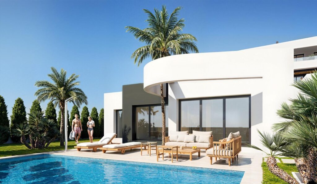 Nowe apartamenty i wille z widokiem na pole golfowe w La Serena Golf w Los Alcazares