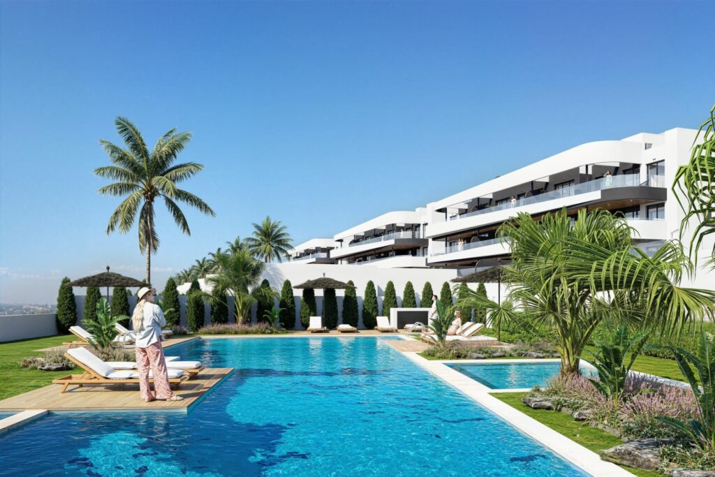 Nowe apartamenty i wille z widokiem na pole golfowe w La Serena Golf w Los Alcazares