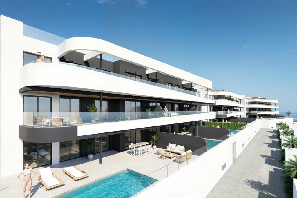 Nowe apartamenty i wille z widokiem na pole golfowe w La Serena Golf w Los Alcazares