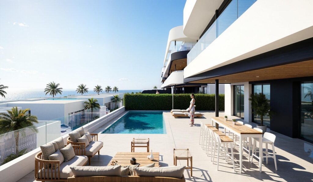 Nowe apartamenty i wille z widokiem na pole golfowe w La Serena Golf w Los Alcazares