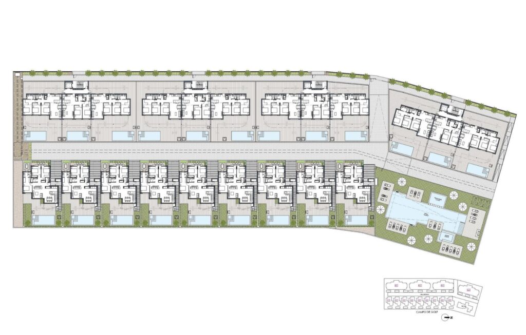 Nowe apartamenty i wille z widokiem na pole golfowe w La Serena Golf w Los Alcazares
