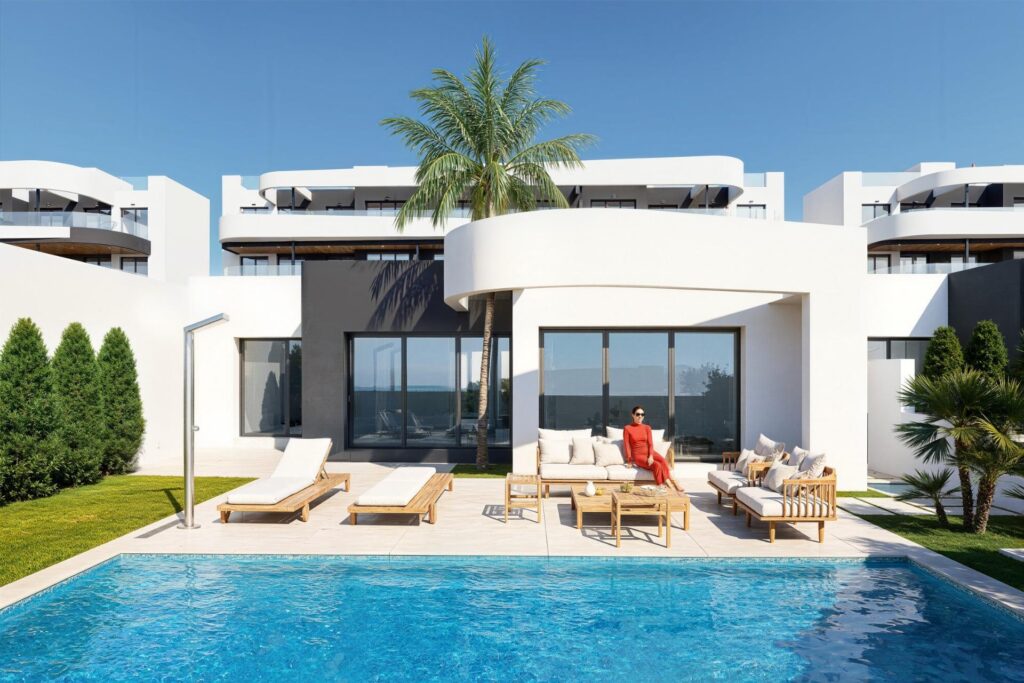 Nowe apartamenty i wille z widokiem na pole golfowe w La Serena Golf w Los Alcazares