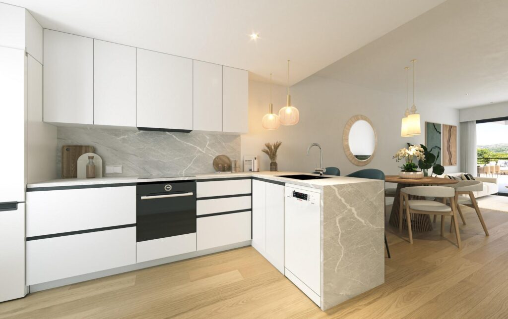 Nowe apartamenty z otwartymi widokami w Alfaz del Pi