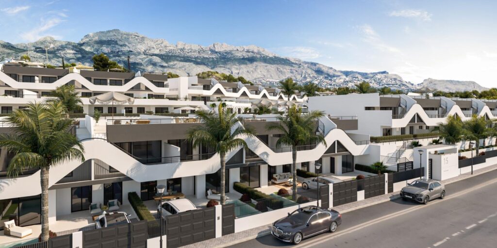 Nowe apartamenty z otwartymi widokami w Alfaz del Pi