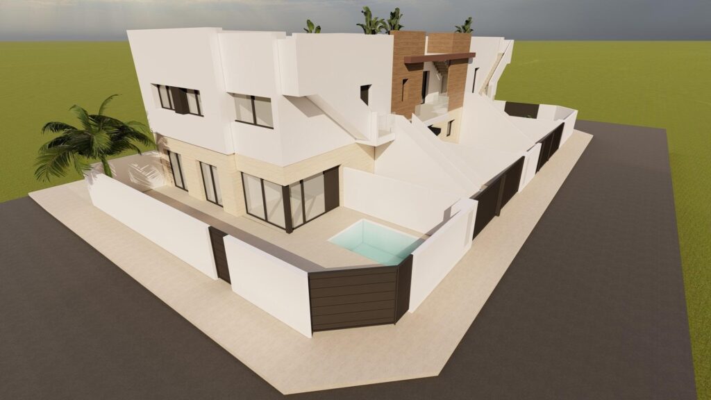 Nowe bungalowy na sprzedaż w Lo Pagan, w pobliżu plaży i mariny