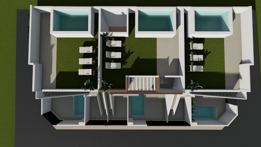 Nowe bungalowy na sprzedaż w Lo Pagan, w pobliżu plaży i mariny
