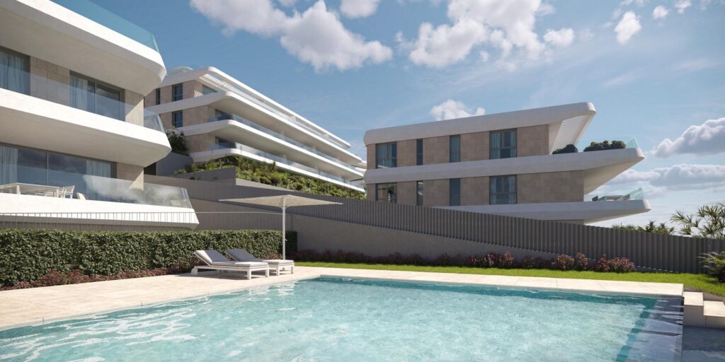 Apartamenty w nowym budownictwie z widokiem na morze w Selwo, Estepona