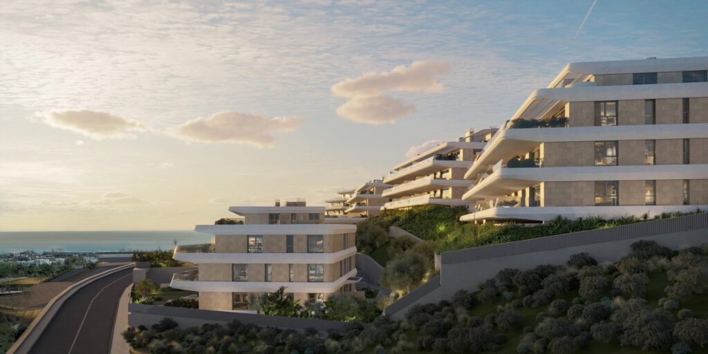 Apartamenty w nowym budownictwie z widokiem na morze w Selwo, Estepona