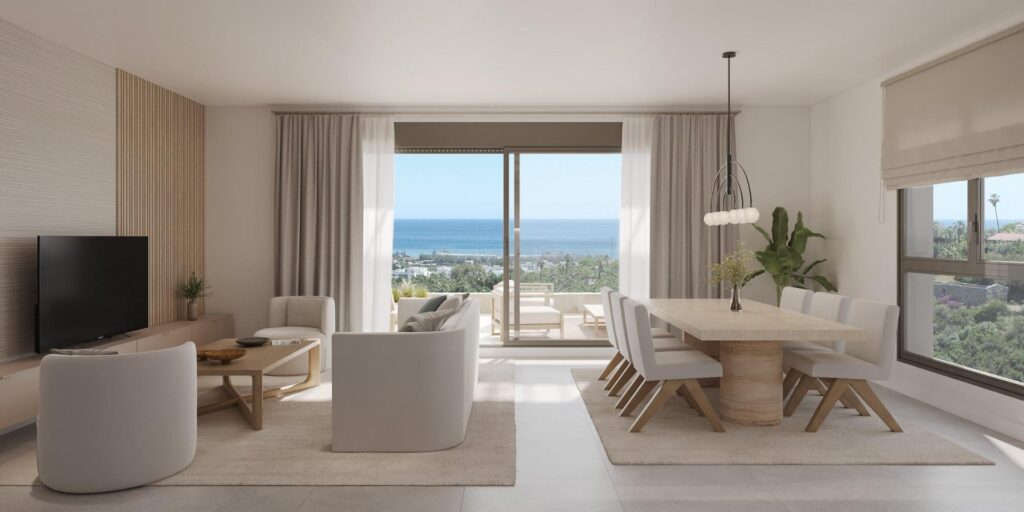 Apartamenty w nowym budownictwie z widokiem na morze w Selwo, Estepona
