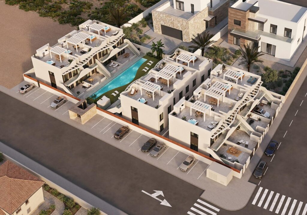 Nowo wybudowane bungalowy w Pilar de la Horadada, południowa Costa Blanca