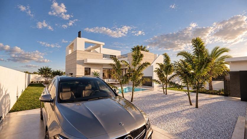 Nowe wille z prywatnym basenem i solarium w San Luis, Torrevieja