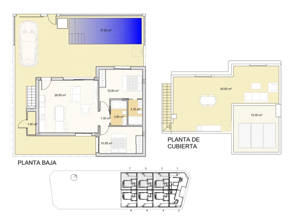 Nowo wybudowane wille bliźniacze z prywatnymi basenami w ośrodku El Alba Mediterranean Resort w Roldan