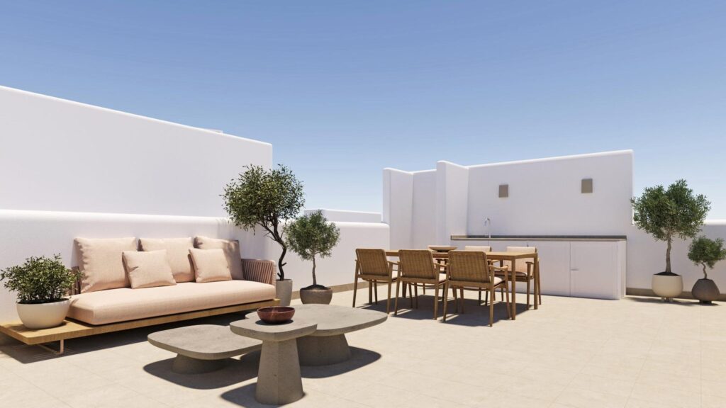 Nowo wybudowane wille bliźniacze z prywatnymi basenami w ośrodku El Alba Mediterranean Resort w Roldan