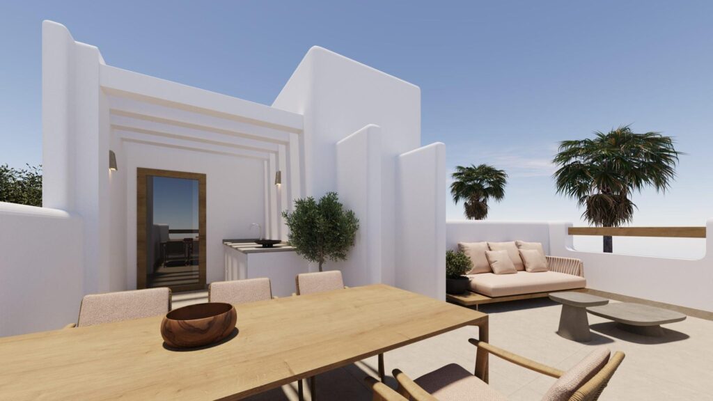 Nowo wybudowane wille bliźniacze z prywatnymi basenami w ośrodku El Alba Mediterranean Resort w Roldan